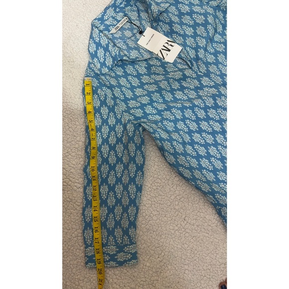 NWT ZARA Blue Patterned Women's Swim Cover-Up - Picture 10 of 14